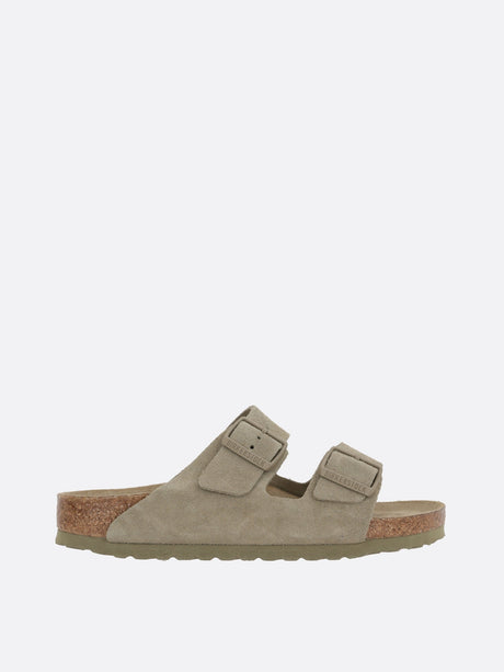 Arizona Suede Flat Sandals Narrow Fit-BIRKENSTOCK-JOHN JULIA