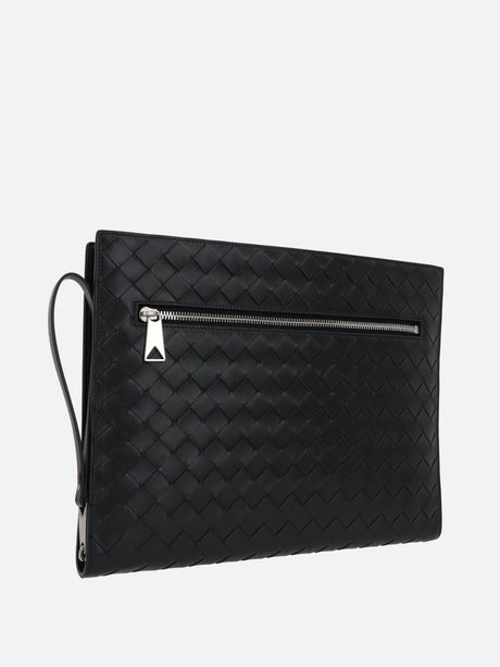 Intrecciato Leather Document Case-Bottega Veneta-JOHN JULIA