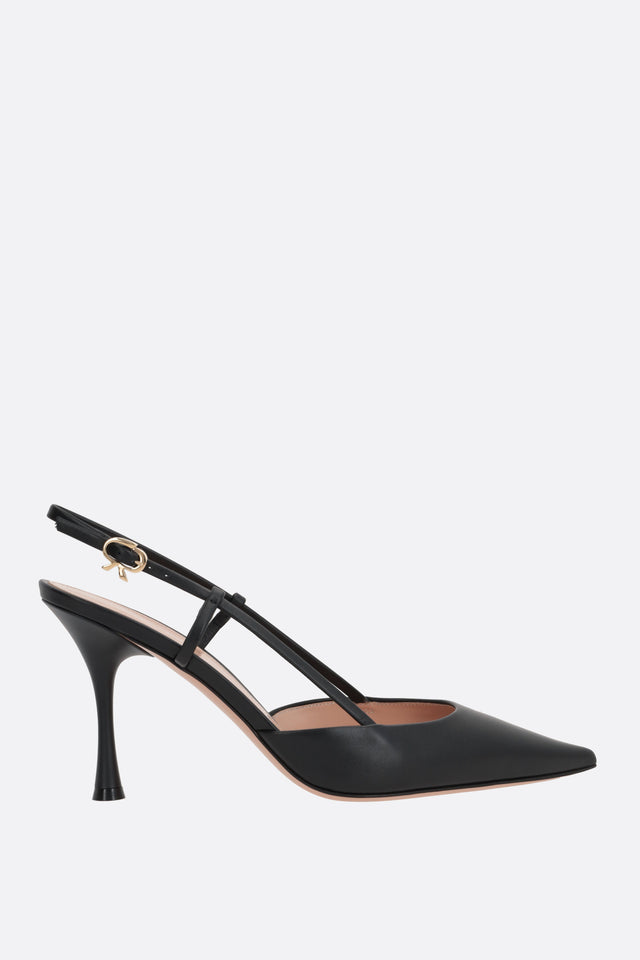 Ascent Smooth Leather Slingbacks-GIANVITO ROSSI-JOHN JULIA