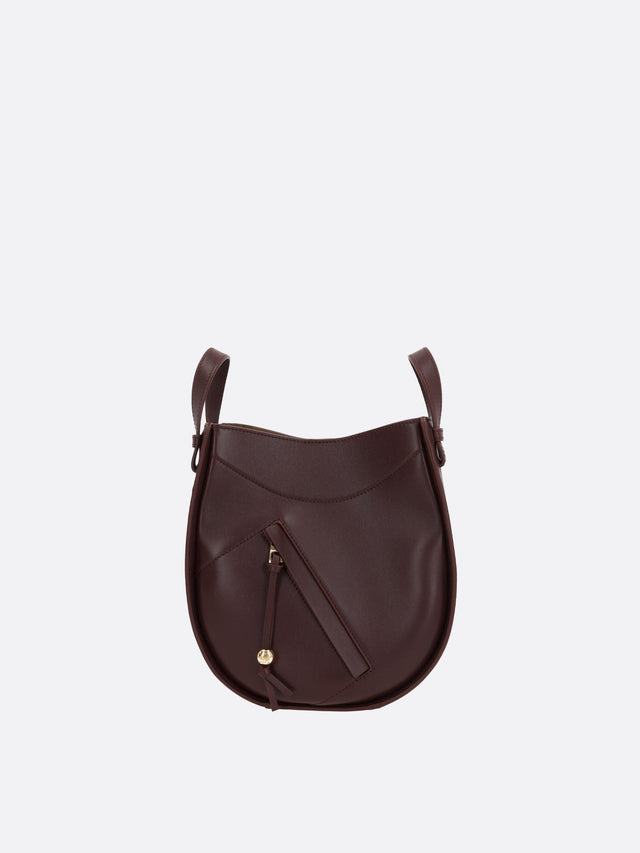 Hammock Slice Shiny Leather Bag-Loewe-JOHN JULIA