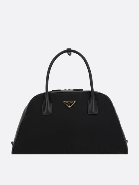 Re-Nylon Smooth Leather Duffle Bag-Prada-JOHN JULIA