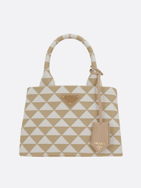 Symbole Jacquard Shopping Bag-Prada-JOHN JULIA