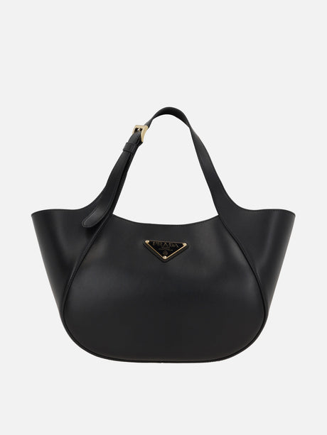 City Leather Medium Tote-Prada-JOHN JULIA