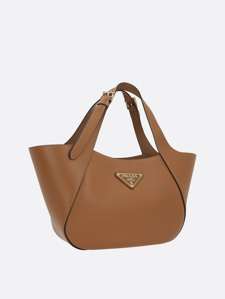 City Leather Shopping Bag-Prada-JOHN JULIA