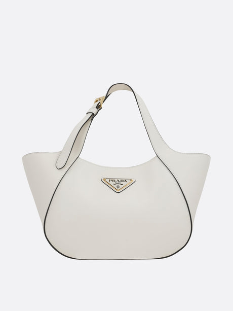 City Leather Shopping Bag-Prada-JOHN JULIA