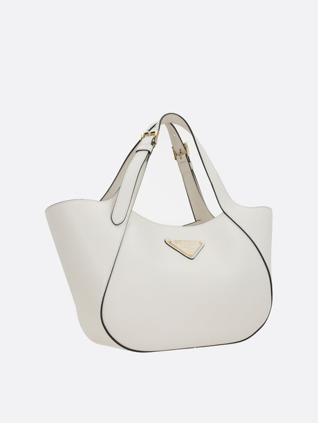 City Leather Shopping Bag-Prada-JOHN JULIA