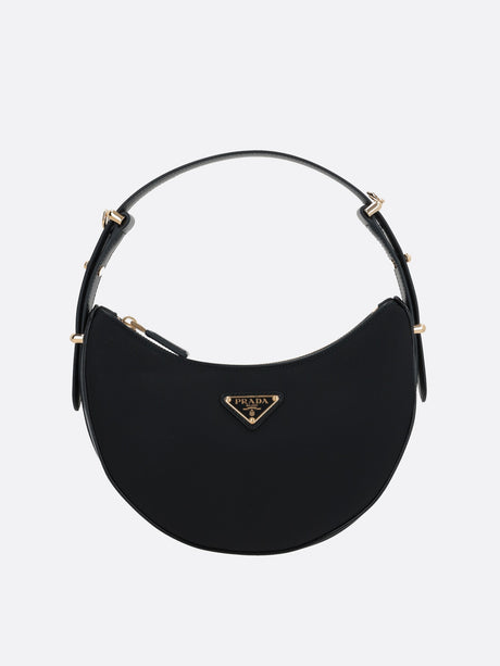 Prada Arqué Shoulder Bag In Re-Nylon And Brushed Leather-PRADA-JOHN JULIA