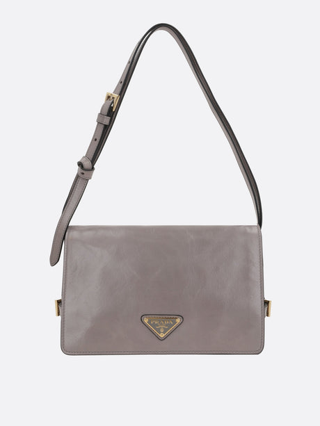 Lux Soft Leather Shoulder Bag-Prada-JOHN JULIA