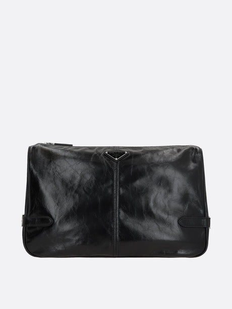 Lux Leather Messenger Bag-PRADA-JOHN JULIA