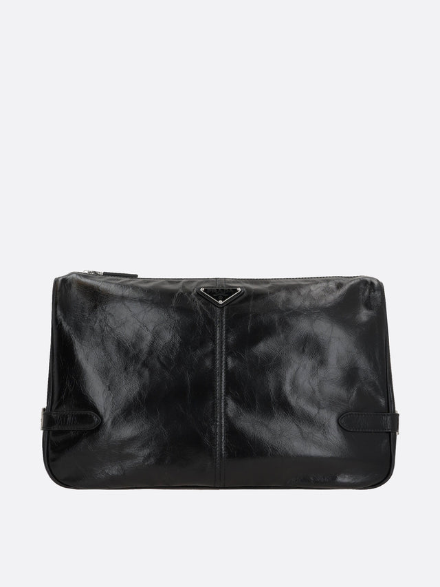 Lux Leather Messenger Bag-PRADA-JOHN JULIA