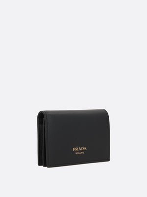 Soft Grain Leather Wallet-PRADA-JOHN JULIA