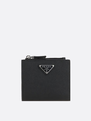 Compact Saffiano Leather Wallet-Prada-JOHN JULIA