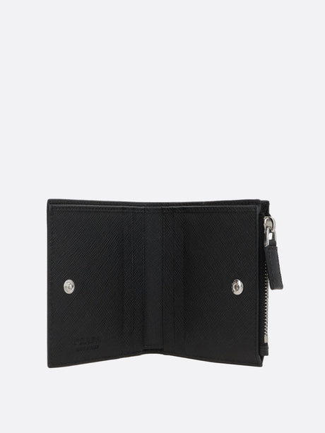 Compact Saffiano Leather Wallet-Prada-JOHN JULIA