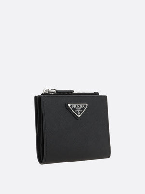 Compact Saffiano Leather Wallet-Prada-JOHN JULIA