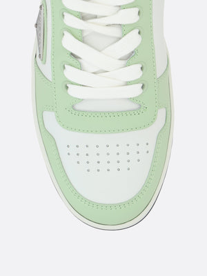 Downtown Rois Brushed Leather Sneakers-Prada-JOHN JULIA