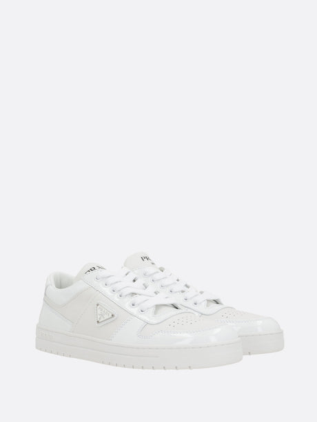 Downtown Smooth Leather Sneakers-Prada-JOHN JULIA