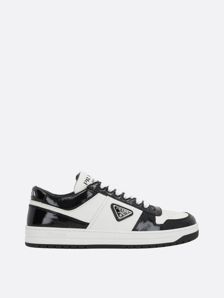 Downtown Smooth Leather Sneakers-Prada-JOHN JULIA