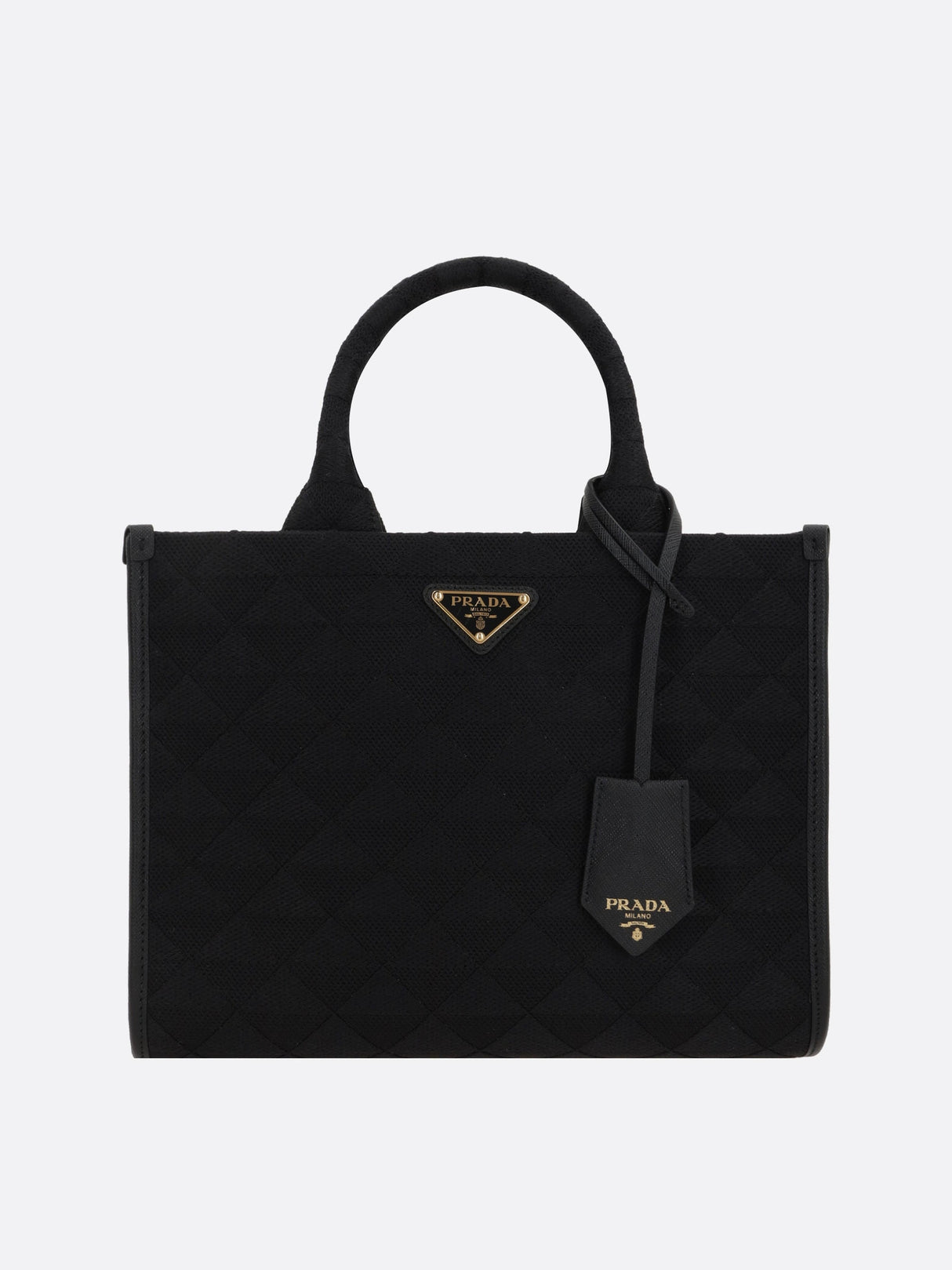 Prada Symbole Small Jacquard Tote Bag-PRADA-JOHN JULIA