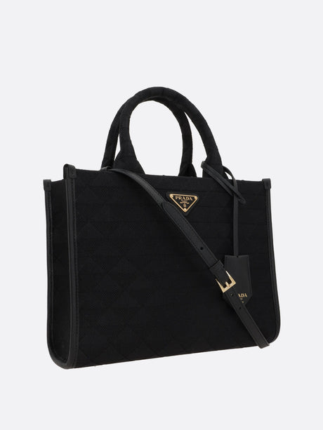 Prada Symbole Small Jacquard Tote Bag-PRADA-JOHN JULIA