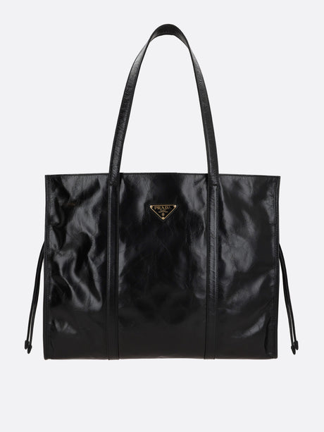 Soft Lux Leather Large Tote Bag