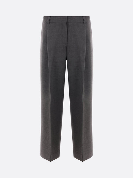 Pleated Wool Blend Trousers-Totême-JOHN JULIA