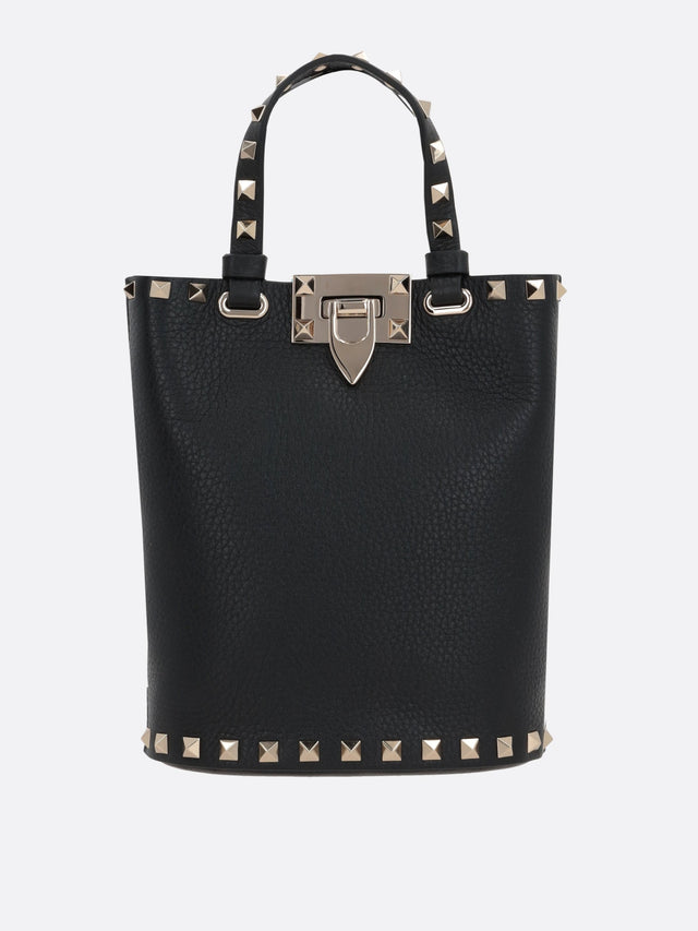 Rockstud Mini Grainy Leather Tote-VALENTINO GARAVANI-JOHN JULIA