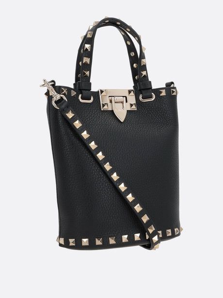 Rockstud Mini Grainy Leather Tote-VALENTINO GARAVANI-JOHN JULIA