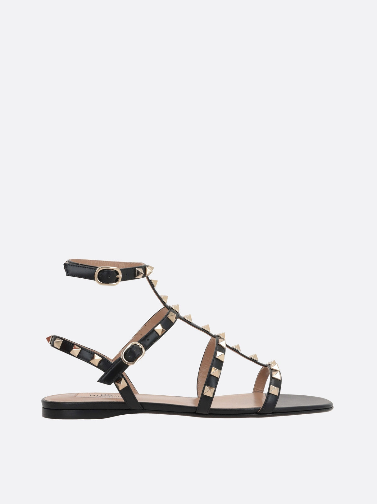 Rockstud Smooth Leather Sandals-VALENTINO GARAVANI-JOHN JULIA