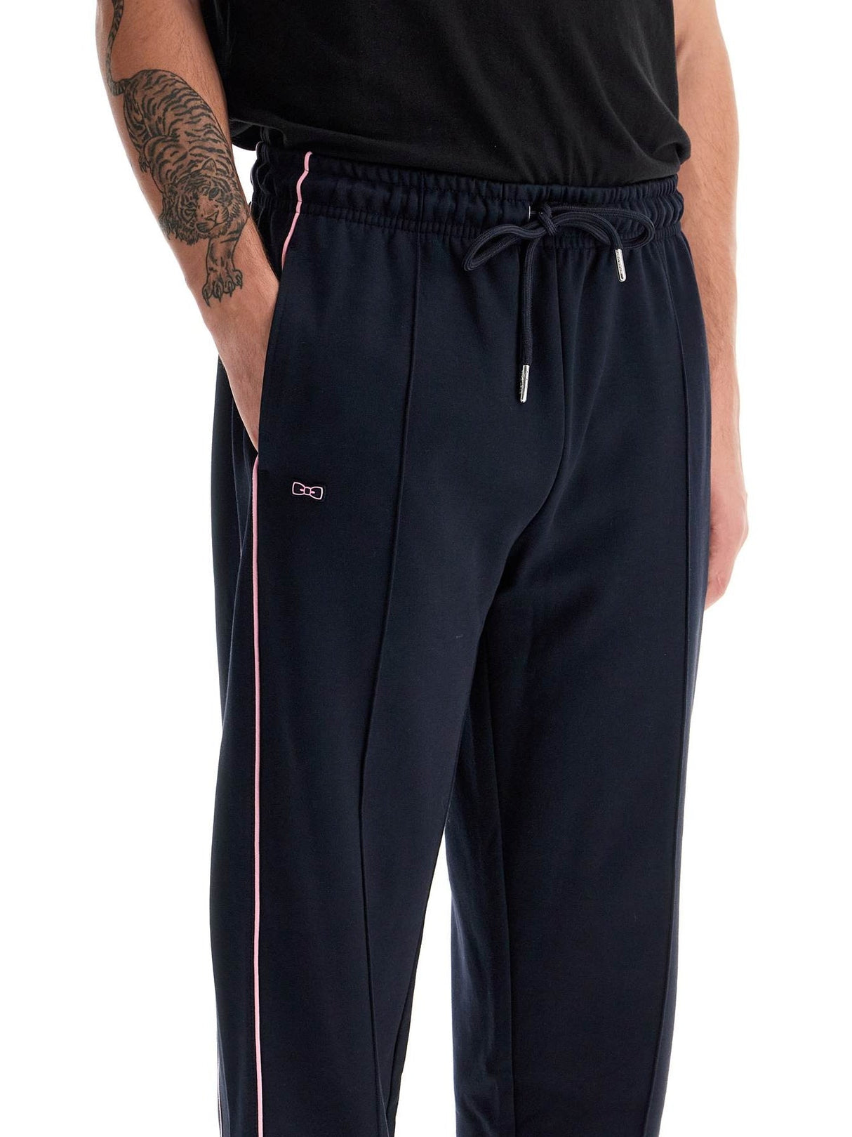 Contrast Piping Joggers With