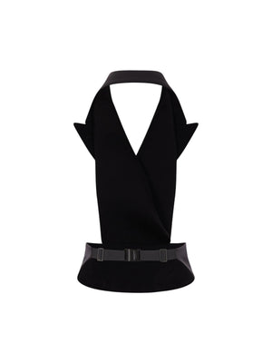 Gabardine And Satin Vest-EDEN PARK-JOHN JULIA