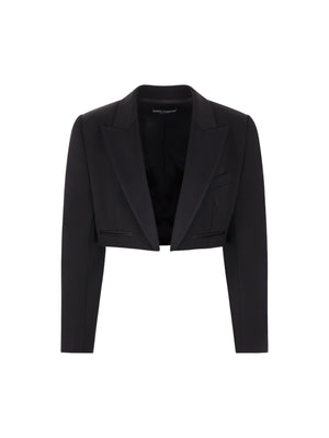 Gabardine Spencer Tuxedo Jacket-EDEN PARK-JOHN JULIA