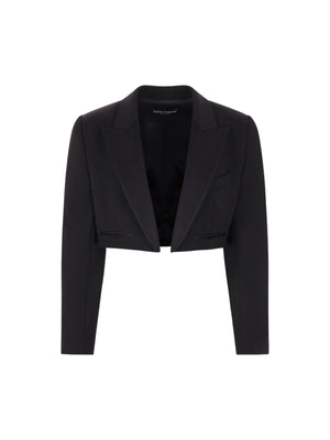 Gabardine Spencer Tuxedo Jacket-EDEN PARK-JOHN JULIA