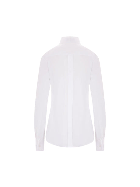 Poplin Shirt With Piquet Bib-EDEN PARK-JOHN JULIA