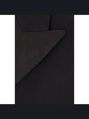 EDEN PARK-Stretch Wool Long Tuxedo Jacket-JOHN JULIA