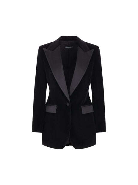 EDEN PARK-Velvet Tuxedo Jacket-JOHN JULIA