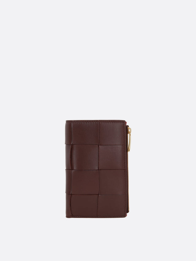 Cassette Maxi Intrecciato Leather Wallet-BOTTEGA VENETA-JOHN JULIA