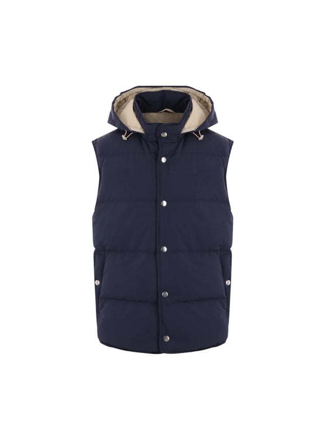 Wool Blend Sleeveless Down Jacket-ELEVENTY-JOHN JULIA