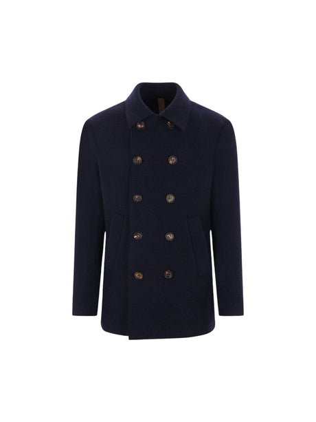 Wool Double-breasted Peacoat-ELEVENTY-JOHN JULIA