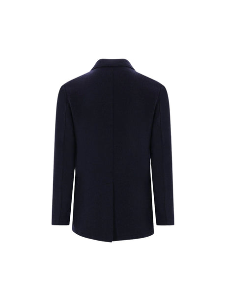 Wool Double-breasted Peacoat-ELEVENTY-JOHN JULIA