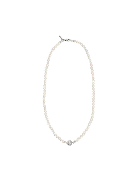 EMANUELE BICOCCHI-Pearl-embellished Sterling Silver Necklace-JOHN JULIA