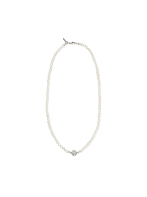 EMANUELE BICOCCHI-Pearl-embellished Sterling Silver Necklace-JOHN JULIA