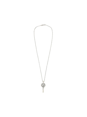 Sterling Silver Arabesque Key Necklace-EMANUELE BICOCCHI-JOHN JULIA