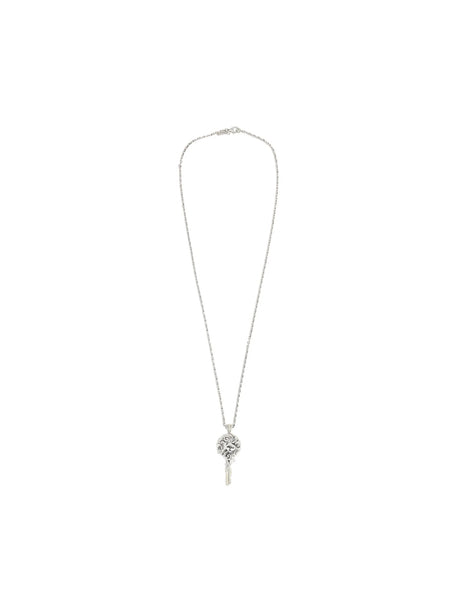 Sterling Silver Arabesque Key Necklace-EMANUELE BICOCCHI-JOHN JULIA