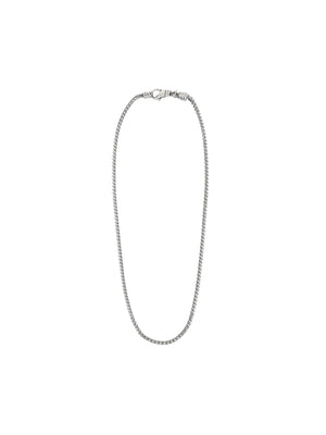 Sterling Silver Box Chain Necklace-EMANUELE BICOCCHI-JOHN JULIA