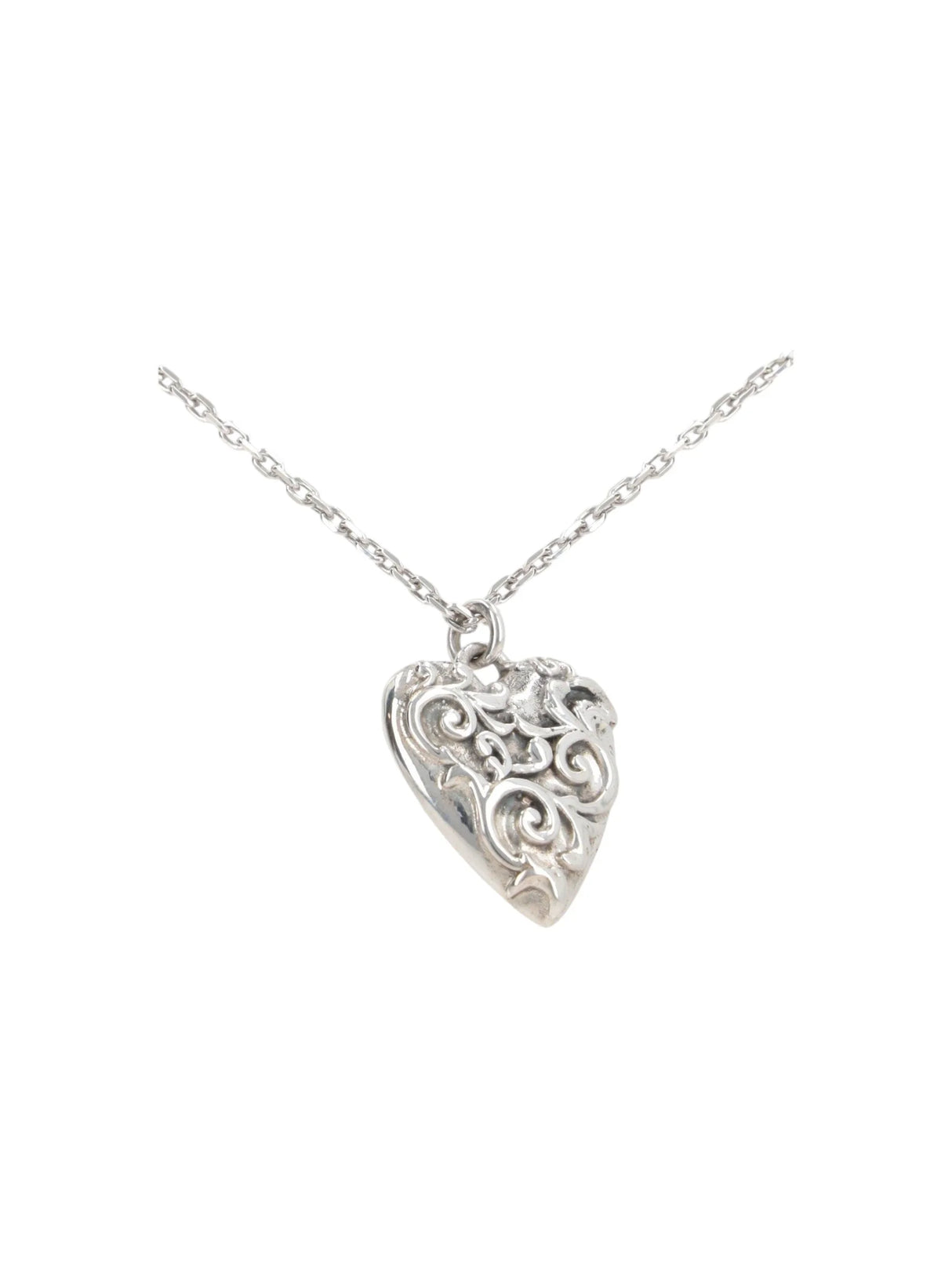 Sterling Silver Heart Chain Necklace-EMANUELE BICOCCHI-JOHN JULIA