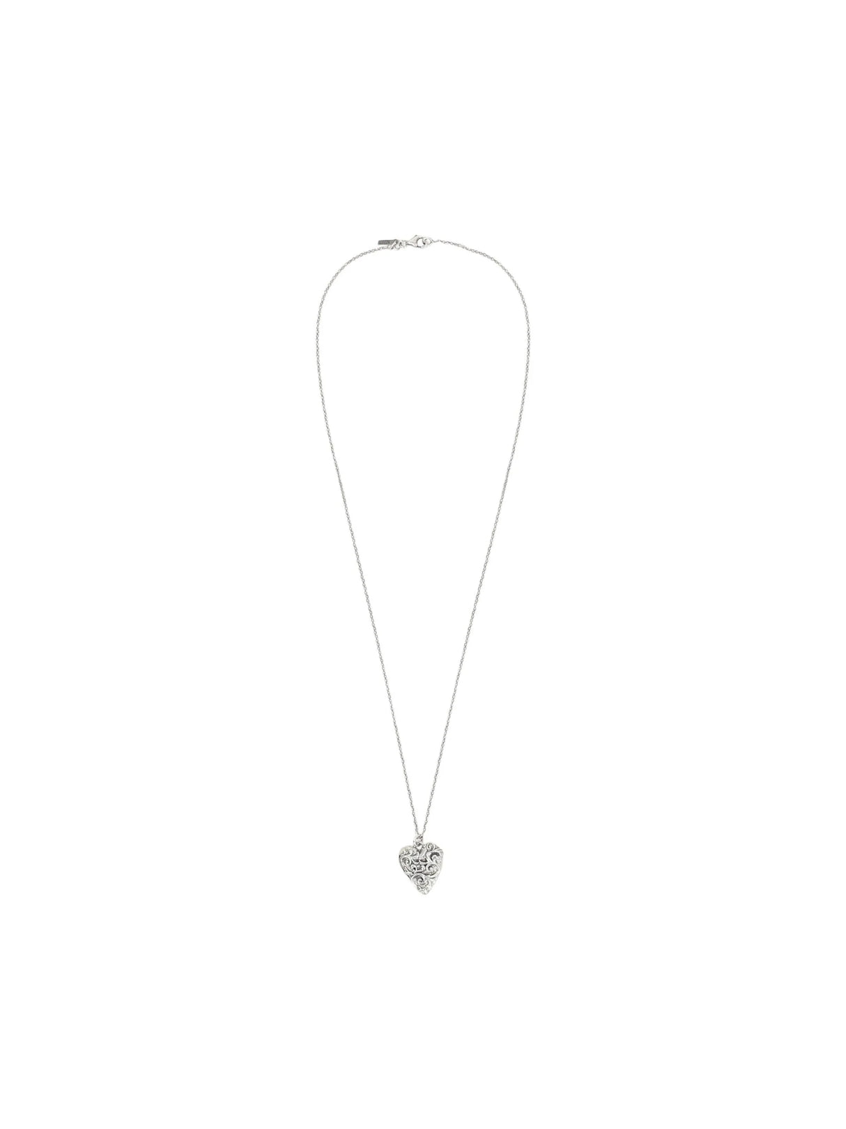 Sterling Silver Heart Chain Necklace-EMANUELE BICOCCHI-JOHN JULIA