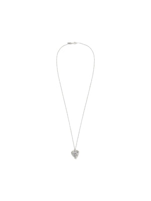 Sterling Silver Heart Chain Necklace-EMANUELE BICOCCHI-JOHN JULIA