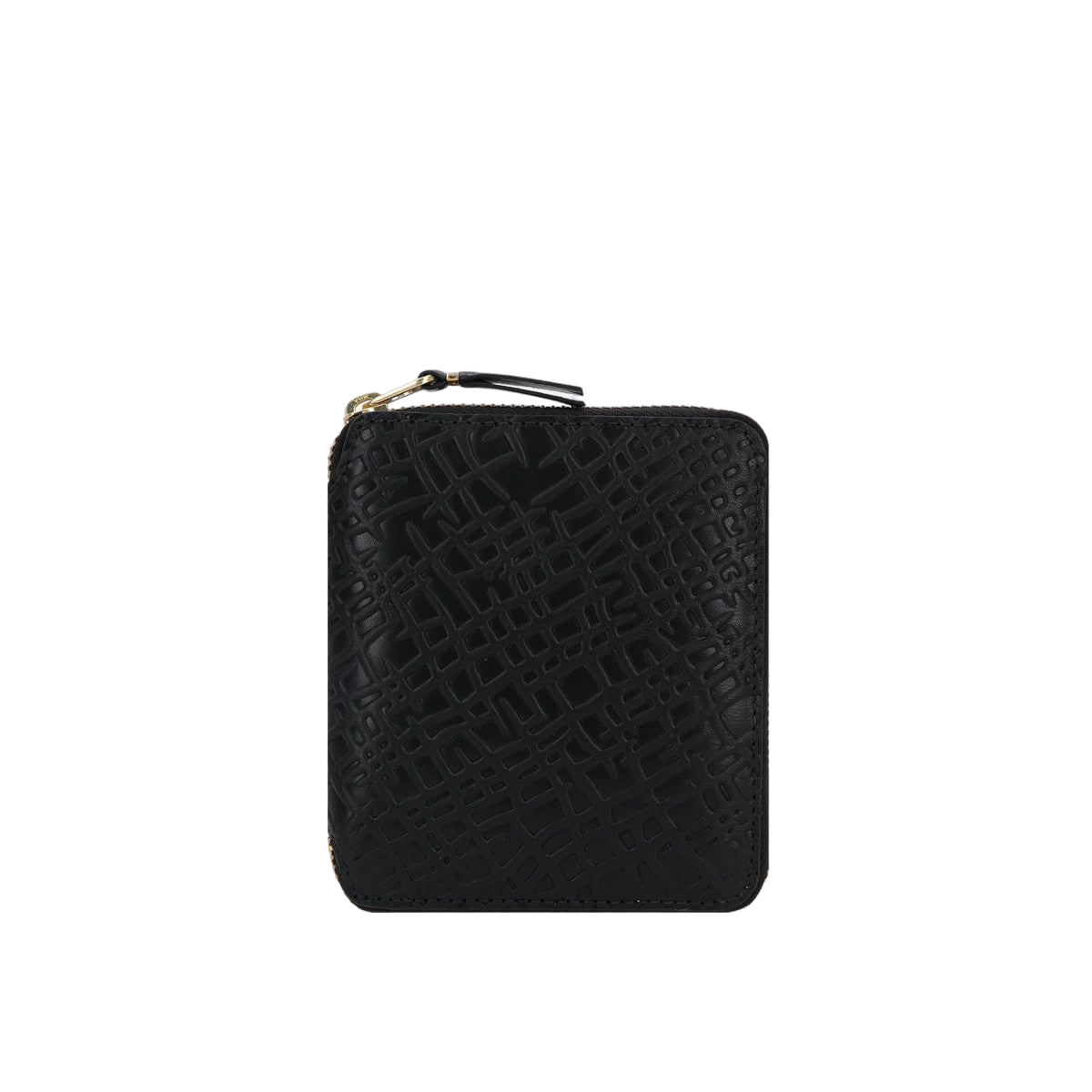 Embossed Leather Small Zip-Around Wallet-COMME des GARCONS WALLET-JOHN JULIA