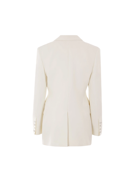 Double-breasted Cady Jacket-ERMANNO SCERVINO-JOHN JULIA