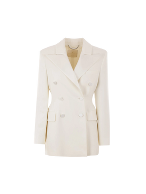 Double-breasted Cady Jacket-ERMANNO SCERVINO-JOHN JULIA